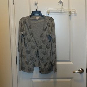Cat sweater cardigan